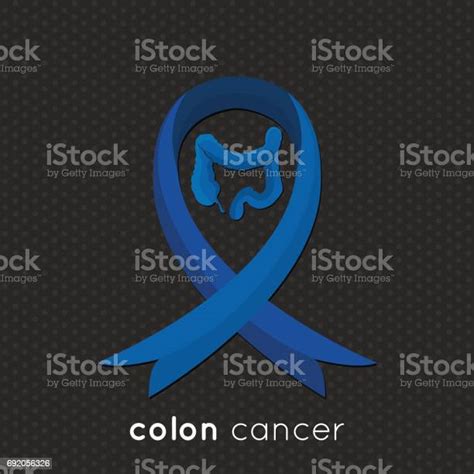Colon Cancer Ribbon Vector Design Stock Illustration Download Image