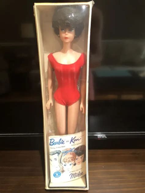 Vintage Mattel Brunette Bubble Cut Barbie Midge Fashion Doll S Picclick