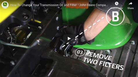 How To Change Your Transmission Oil And Filter On John Deere Compact