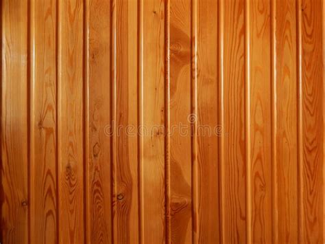 Larch Panels With A Unique Texture Under Clear Lacquer Stock Image