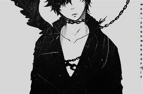 Bandw Cool Cool Anime Boy Cool Boy Demon Manga ♥ Dark Bloody Crazy Pain Gore Guro Animes