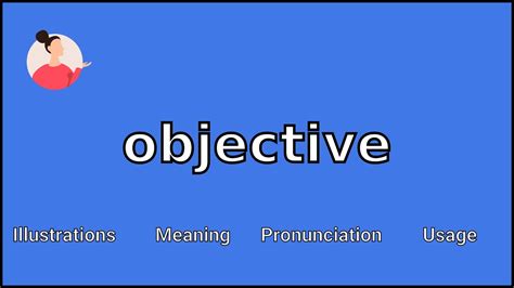 Objective Meaning And Pronunciation Youtube