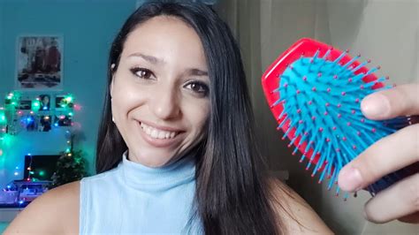 Asmr Penteando Seu Cabelo Som De Escova Youtube