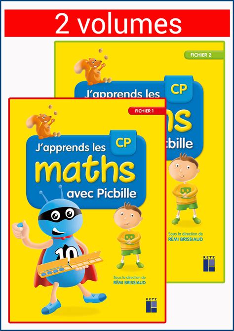 Japprends Les Maths Avec Picbille Cp Fichier En 2 Volumes Fichier De Lélève En 2 Volumes