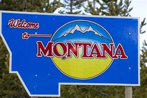 Welcome To Montana Sign Photographic Print By Paul Souders At