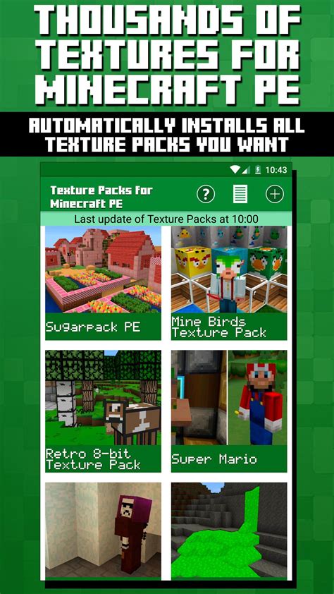 Texture Packs Für Minecraft Pe Apk Für Android Herunterladen