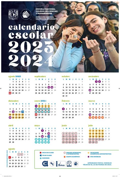 Calendario Escolar 2023 2024 Cch Cch Vallejo