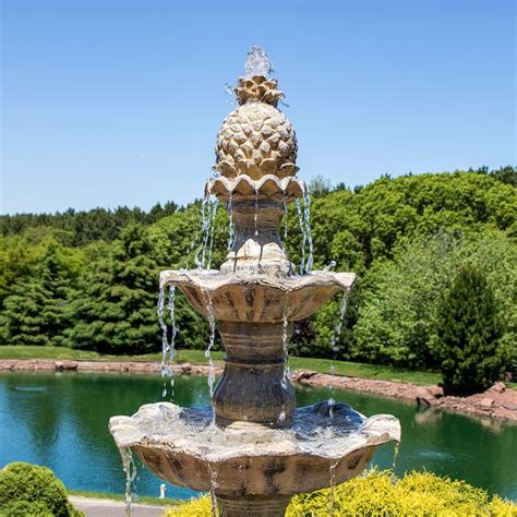 Top View Courtyard Fountains Fountain Sunnydaze Decor