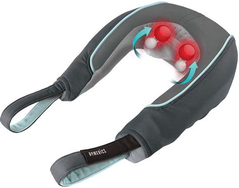 homedics nms 255 shiatsu portable neck shoulder massager with heat 2 p only 32 99