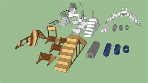 Message me once you have. Dog obstacle course military | 3D Warehouse