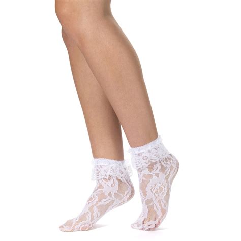 Leg Avenue White Lace Ankle Socks Lovehoney AU