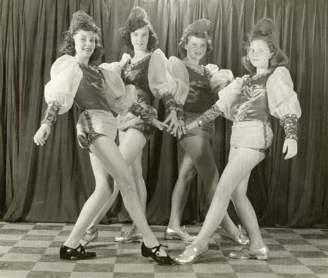 Nt440 Vtg Photo Four Musketeer Dance Hall Tap Dance Girl Recital Legs C 1940s Ebay