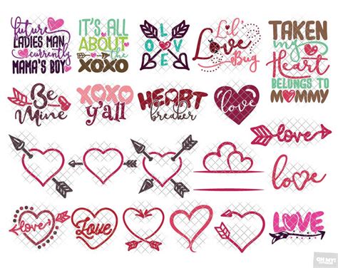 Valentines Day SVG Bundle in SVG/DXF/EPS/JPG/PNG • OhMyCuttables