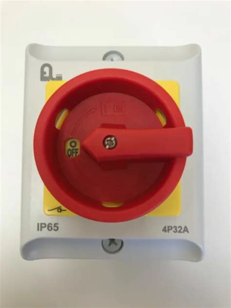 4 Pole Rotary Isolator Ip65 Surface Mounted Lockable Flrs 20324063