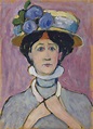 Gabriele Münter - Self-portrait with hat [~1909] | Gabriele münter ...