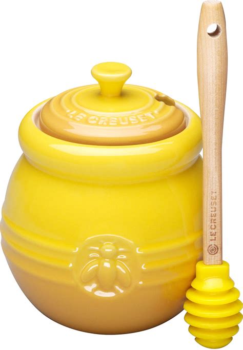 Le Creuset Stoneware Honey Pot And Dipper Teddingtons Australia