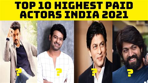 Top Highest Paid Actors In India Highest Salary Actors In India YouTube