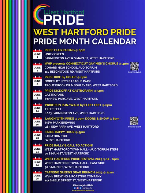Pride Calendar Poster 5 We Ha West Hartford News
