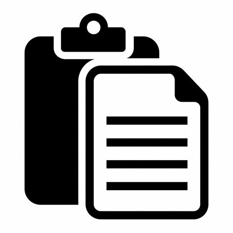 Clipboard Document File Paste Icon Download On Iconfinder