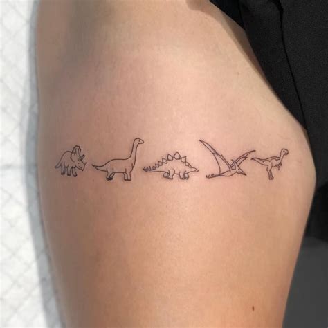 Teeny Dinosaurs For Mia Thank You So Much For Having Me Tattoo Ur Cute Designs On You