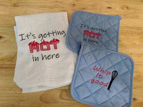 Its Getting Hot In Here Towel And Hot Pad Bundle Etsy