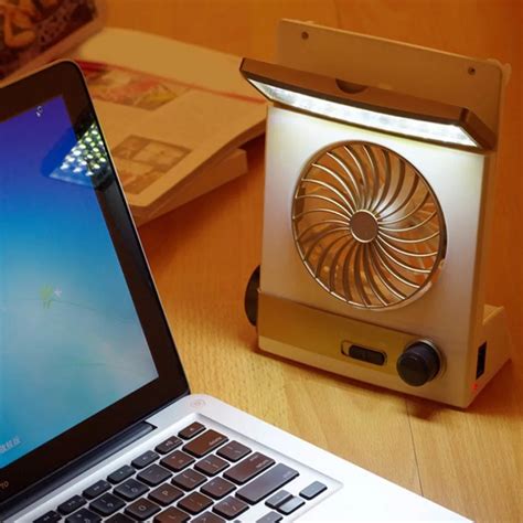 Mini Multifunctional Solar Power Cooling Fan Rechargeable Solar Power
