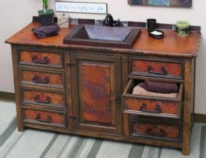 36 to 47 inch (252). Copper Bathroom Vanities and Copper Sinks for a Rustic ...
