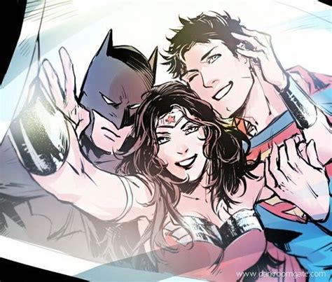 Batman Superman And Wonder Woman Image Dc Comics Artwork Batman