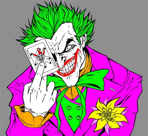 Joker Lineart Colored By Mojobrown On Deviantart