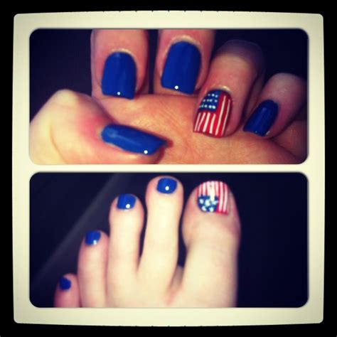 Showcase Your Patriotism With Red White And Blue Nails Beauty Nails Makeup Nails Hair Makeup