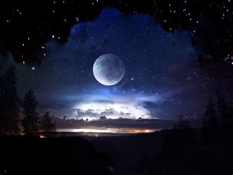 Moon And Star Wallpapers Wallpaper Cave