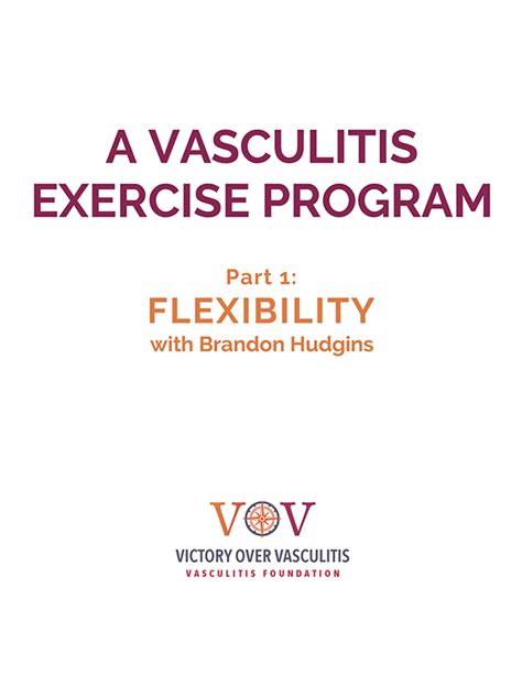 Vov Physical Wellness And Movement Vasculitis Foundation