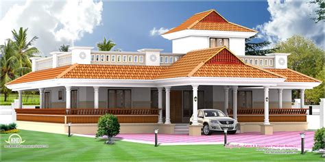 Kerala Style Vastu Oriented 2 Bedroom Single Storied Residence House