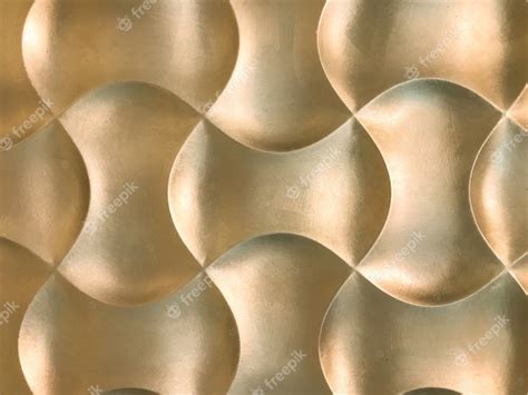 Golden 3d Interior Decorative Wall Panel With Unusual Geometric Shape