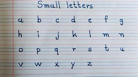 How To Write Alphabets Small Letters Writing Learn Abcd For Kids