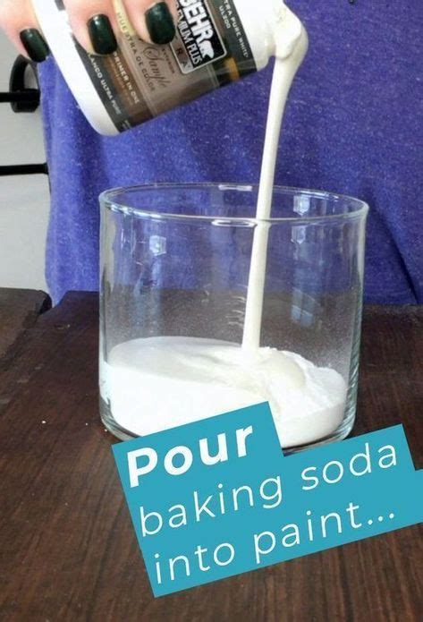 Baking soda recipe 2/3 cup paint 1/3 cup baking soda mix really well. How To Make Chalky Finish Paint With Baking Soda | Make ...
