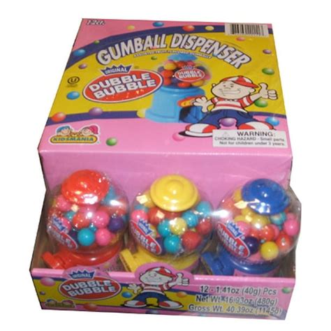 Kidsmania Dubble Bubble Mini Gumball 12 Ct