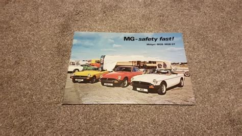 Mg Midget Mgb Mgb Gt Sales Brochure Picclick