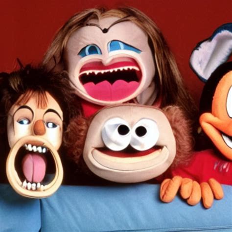 Prompthunt A Puppet Couch With Teeth And Eyes Who Eats People Disney Channel Original Movie