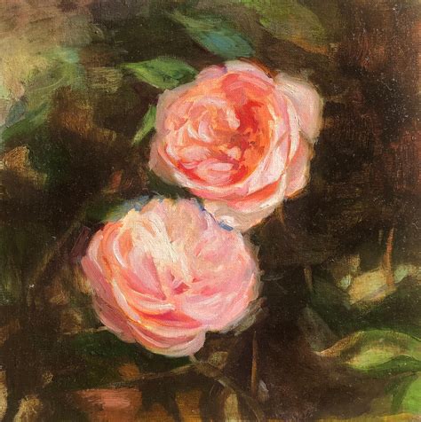 Rose Oil Painting Impressionist Art Original Flower Painting Still Life