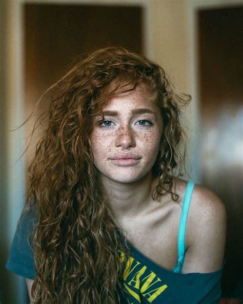 freckled face bed head beautiful freckles red hair woman redhead beauty