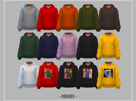Oversized Hoodie Male The Sims 4 Catalog