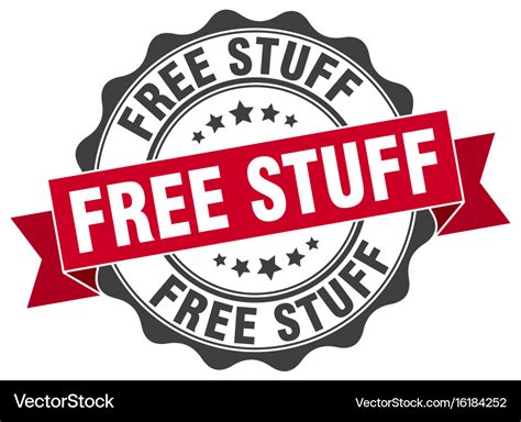 Free Stuff Stamp Sign Seal Royalty Free Vector Image