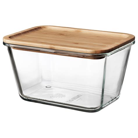 Ikea 365 Food Container With Lid Rectangular Glassbamboo 61 Oz Ikea