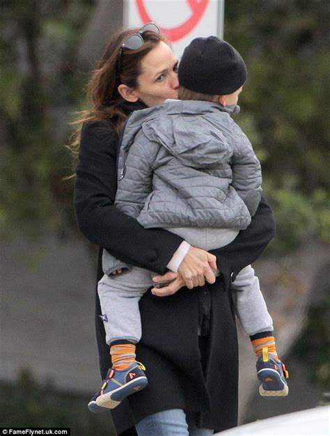 jennifer garner kisses son samuel with affection as they head off to breakfast daily mail online