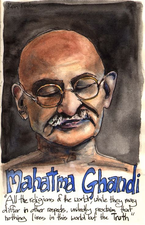 Kens Sketch Journal Mahatma Gandhi