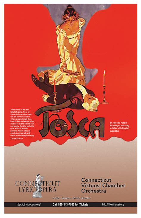 Tosca Opera Poster - Tosca, Puccini, Vintage Poster Poster Art Print, Vintage ... - Poster ...