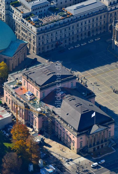 Luftaufnahme Berlin Gebäudes Der Staatsoper Unter Den Linden In