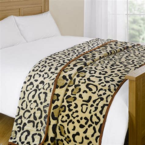Animal Print Faux Fur Large Mink Throw Soft Warm Luxury Fleece Bed Sofa