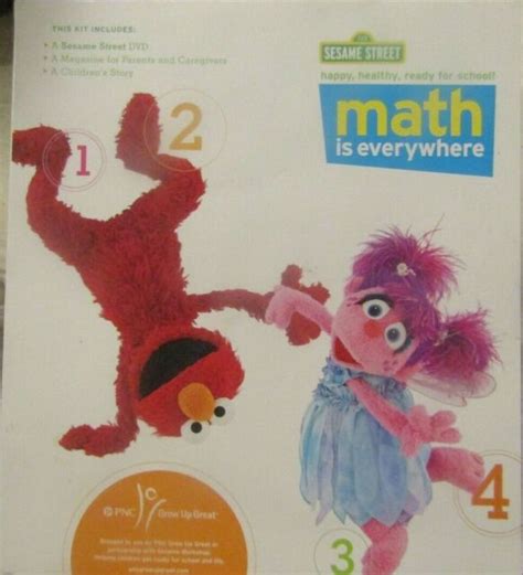 Sesame Street Math Is Everywhere Dvd Preschool Elmo And Abby Wactivity
